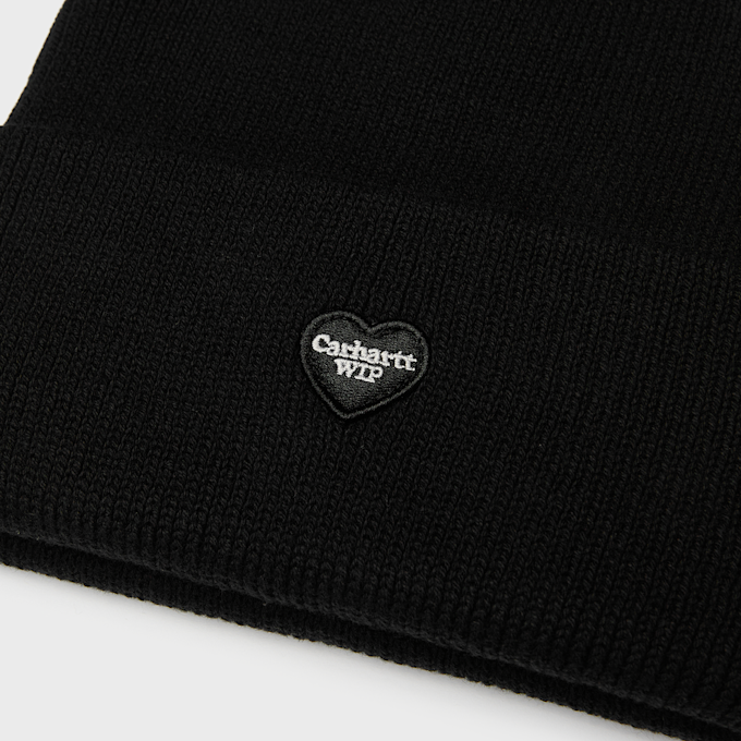 Carhartt WIP Small Heart Beanie black 104255 3