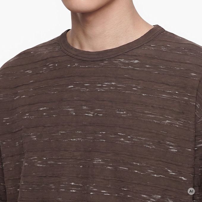 Brain Dead Casey Stripe Long Sleeve T Shirt bruin 104441 3