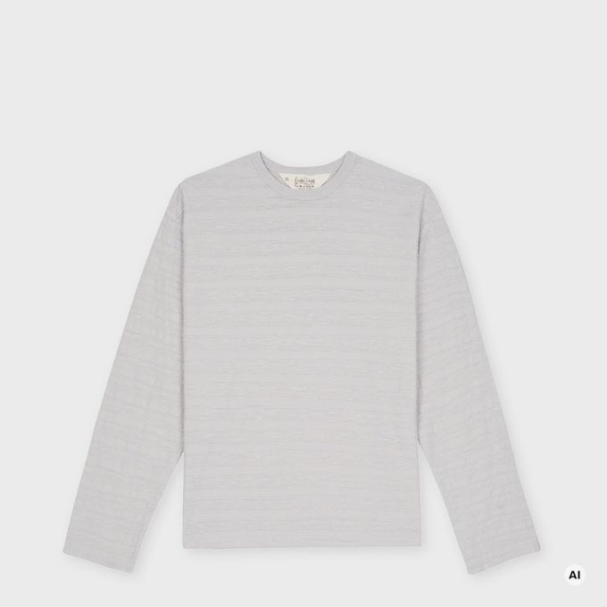 Brain Dead Casey Stripe Long Sleeve T Shirt grey 104440 1