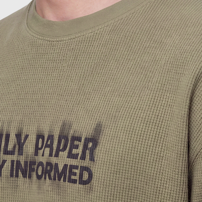 Daily Paper Waffle Stay Informed Longsleeve groen 104455 4