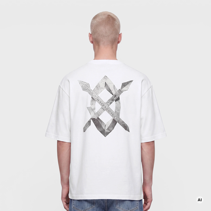 Daily Paper Origami Shield T-Shirt weiß 104457 3