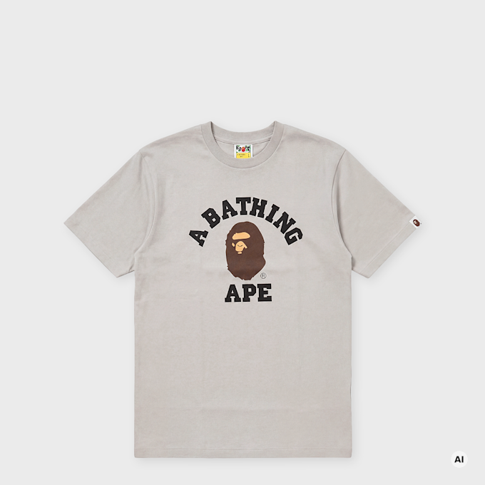 A Bathing Ape College Tee white grijs 104937 1