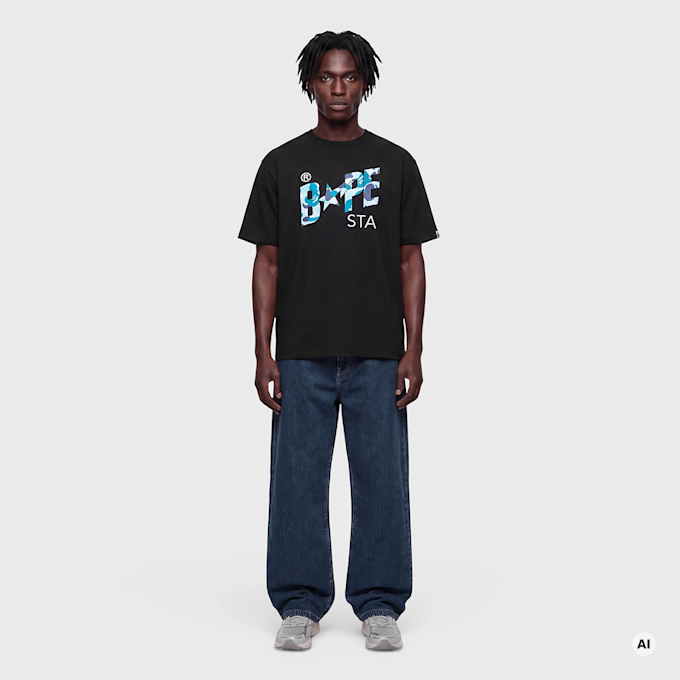 A Bathing Ape ABC Camo Bape Sta Tee schwarz 104943 2