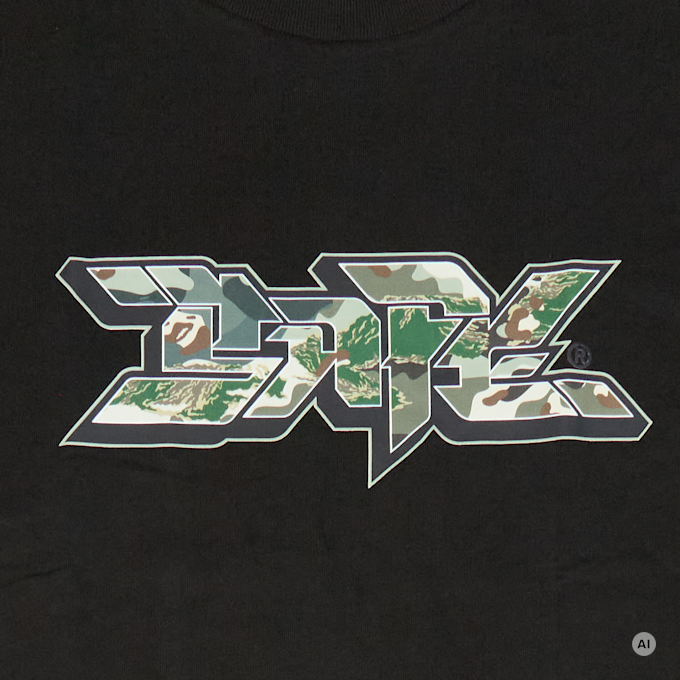 A Bathing Ape Bape Graffiti Logo Relaxed Fit Tee zwart 104952 3