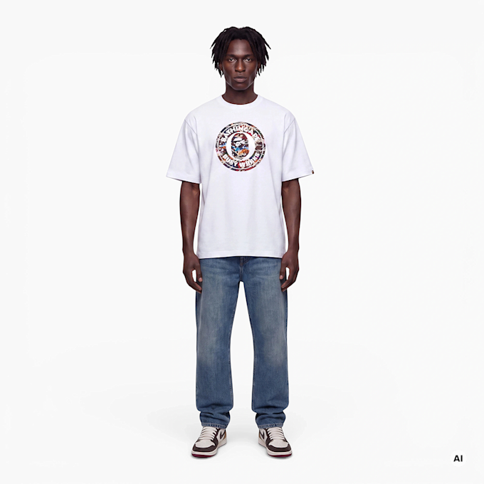 A Bathing Ape Hybrid Camo Busy Works Relaxed Fit Tee wit 104965 2