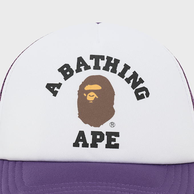 A Bathing Ape&nbsp; College Mesh Cap pourpre 104992 4