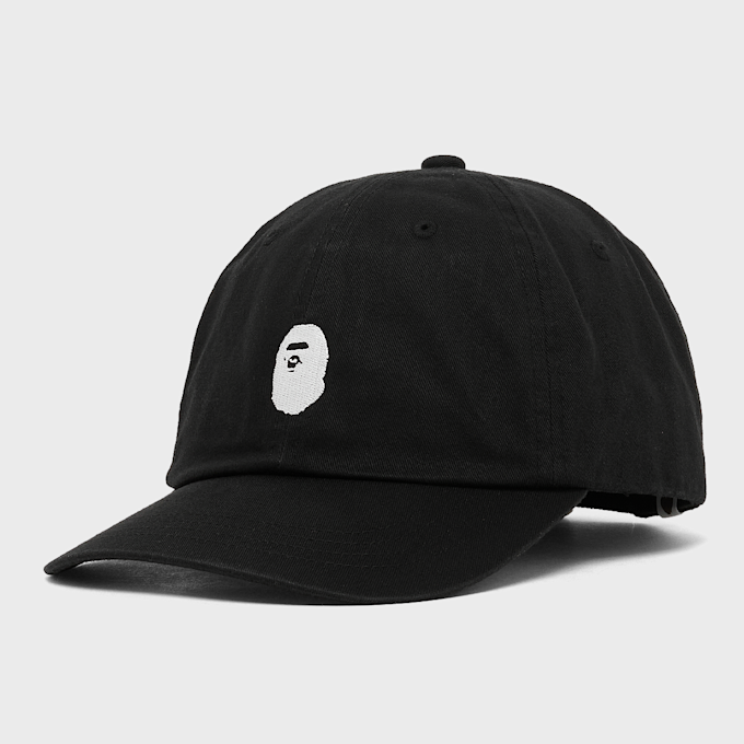 A Bathing Ape Ape Head One Point Panel Cap black 104998 1