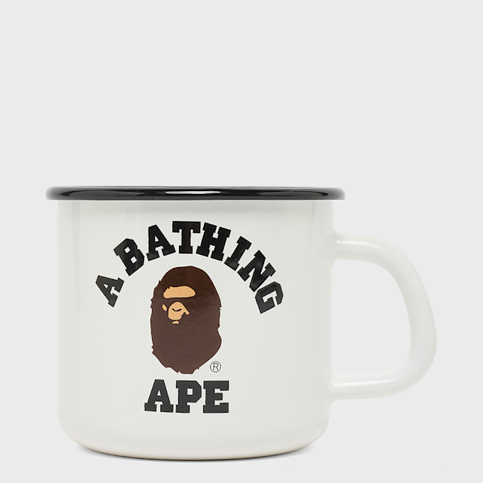 A Bathing Ape Enamel Mug white 105030 2