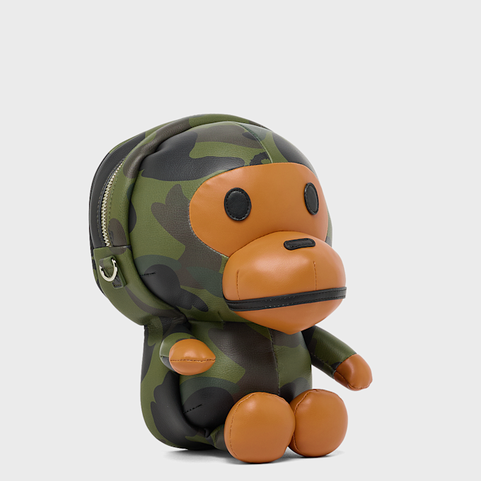 A Bathing Ape 1st Camo Baby Milo PU Shoulder Bag grün 105039 2