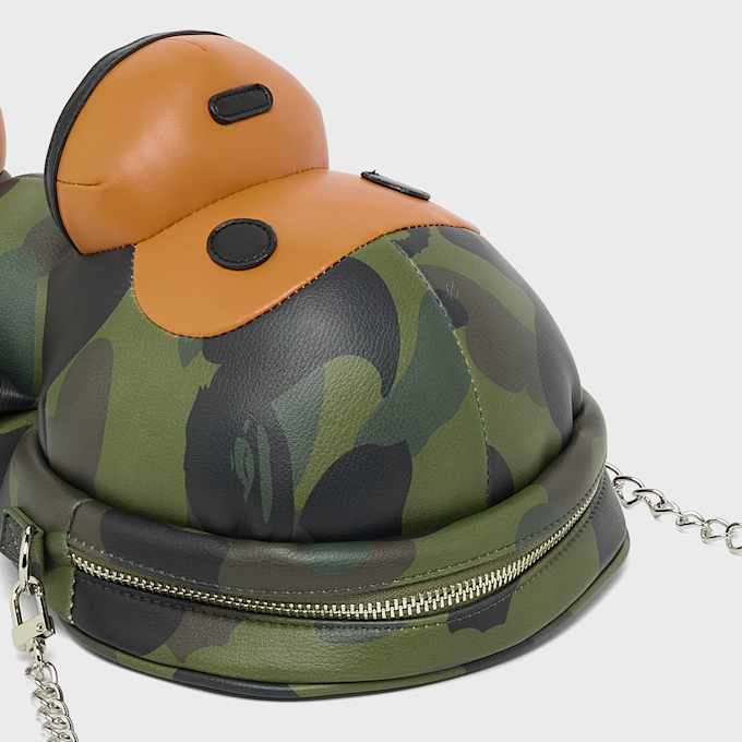 A Bathing Ape 1st Camo Baby Milo PU Shoulder Bag grün 105039 4