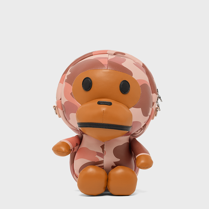 A Bathing Ape 1st Camo Baby Milo PU Shoulder Bag light pink 105040 1