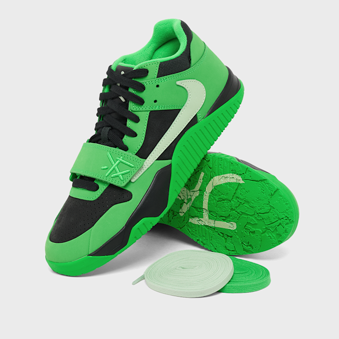 Jordan x Travis Scott Wmns Jumpman Jack "Green Spark" (CJ1 T-Rexx) groen 105178 7