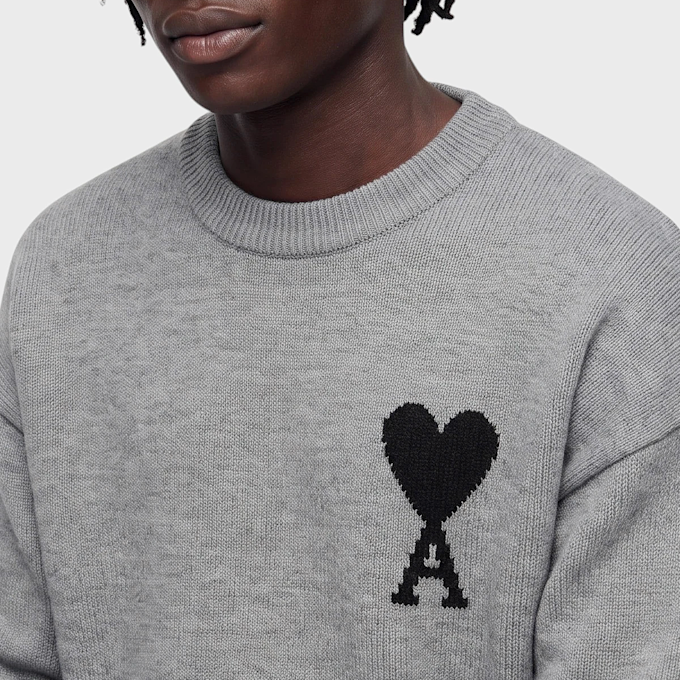 AMI PARIS Felted Crew ADC grijs 106039 3