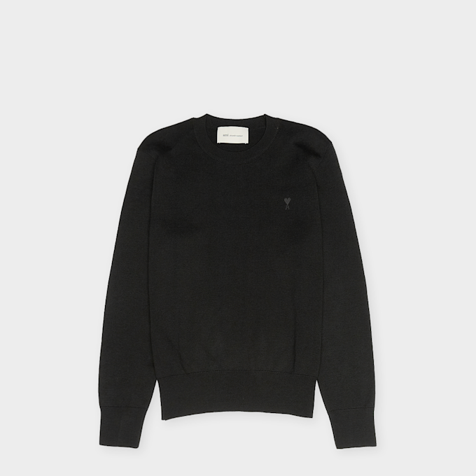 AMI PARIS Crewneck Sweater With ADC schwarz 106043 1