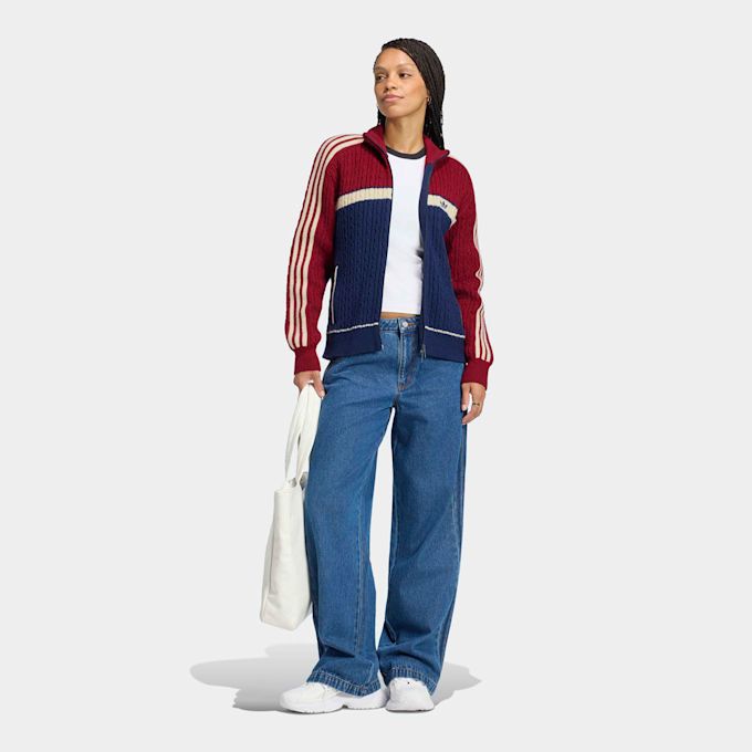 adidas Originals Knitted Archive Track Top blauw 106176 2
