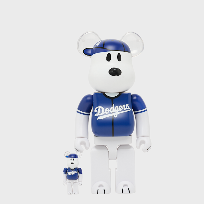 Medicom&nbsp; MLB x Peanuts Bearbrick Snoopy (Los Angeles Dodgers) 400% multicolore 106238 1
