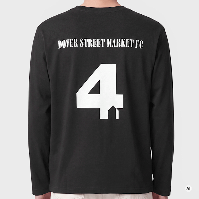 DSM Kei Ninomiya Unisex Football Back Print Longsleeve Tee Knit black Undefinierte Farbe 106795 3