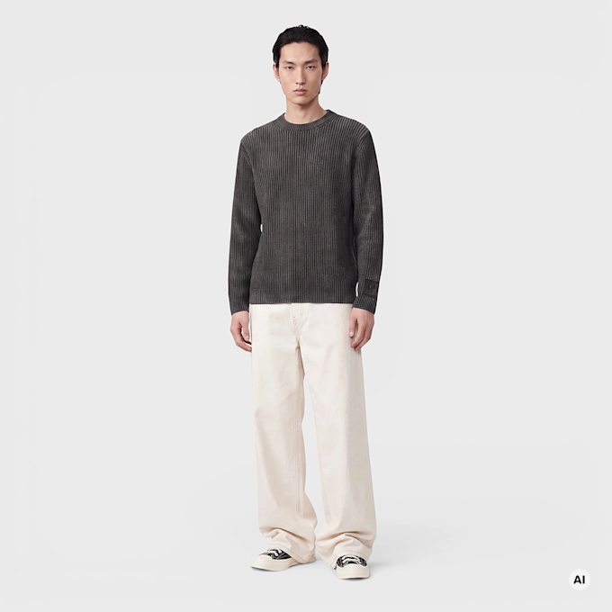 C. P. Company Knitwear Crew Neck In Cotton Chenille raven UndefinedColor 106828 2