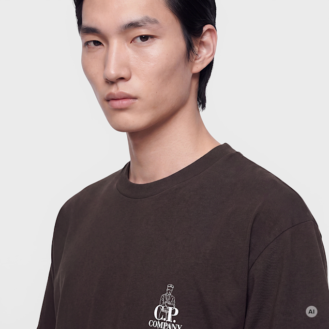C. P. Company SS Comfort Logo T-Shirt black Undefined Color 106841 4