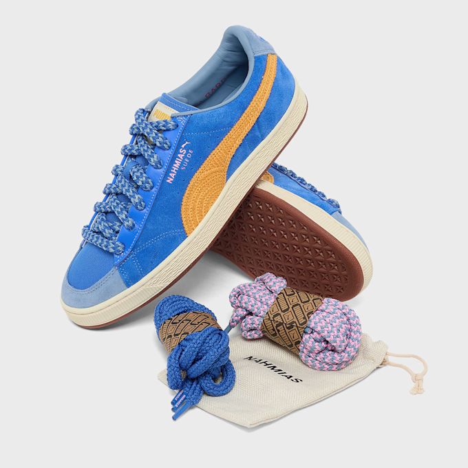 PUMA x Nahmias Suede Crochet SB bleu 107903 7