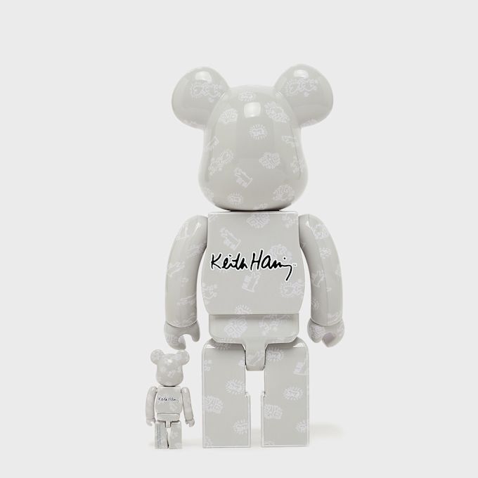 Medicom Bearbrick Keith Haring 13th. Ver. 400% & 100% multicolor 108735 3