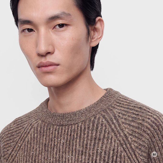 Wood Wood Sylvester Crew Neck braun 125985 3
