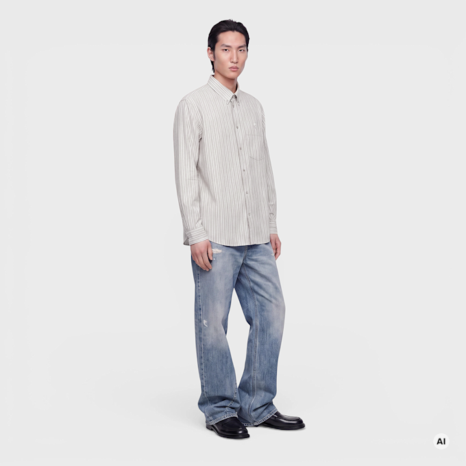 Wood Wood Adam Shirt grey 125999 2