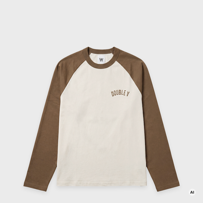 Wood Wood Diego LS Tee beige 125998 1