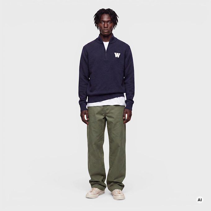Wood Wood Maison Trousers vert 126006 2