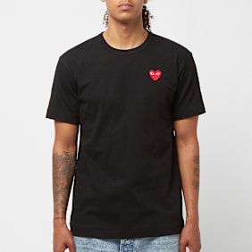 Comme des Garcons Play Big Red Heart Logo T-Shirt schwarz