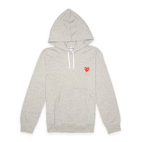 Comme des Garcons Play Hooded Sweatshirt grau