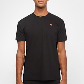 Comme des Garcons Play Small Red Heart Logo T-Shirt schwarz