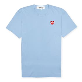 Comme des Garcons Play Play Red Heart T-Shirt blau