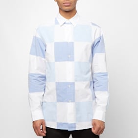 J. W. Anderson Checkboard Applique Shirt blau