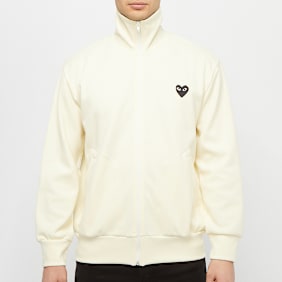 Comme des Garcons Play Play Sweatshirt Big Heart beige
