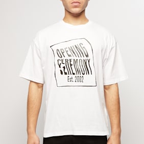 Opening Ceremony Warped Logo Regular T-Shirt wit