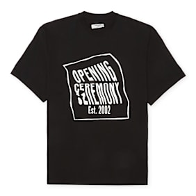 Opening Ceremony Warped Logo Regular T-Shirt zwart