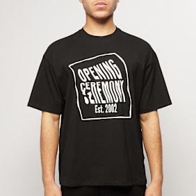 Opening Ceremony Warped Logo Regular T-Shirt schwarz