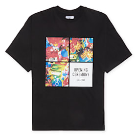 Opening Ceremony TD 4 Boxes Print Reg. T-Shirt black multicolor black