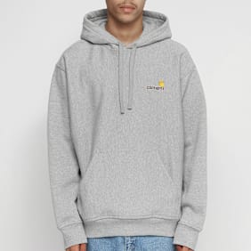 Carhartt WIP Hooded American Script Sweatshirt grau