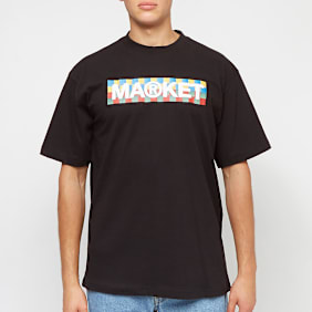 Market MARKET CHECKERED BAR LOGO T-SHIRT black schwarz