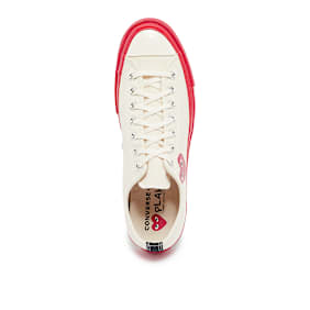 Comme des Garcons Play Red Sole Chuck Taylor 70 Low Top beige