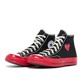 Comme des Garcons Play Red Sole Chuck Taylor 70 Hi Top black