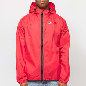 Comme des Garcons Play K-Way Full Zip Jacket rot