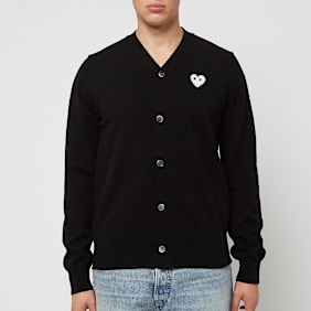 Comme des Garcons Play Knit Cardigan zwart