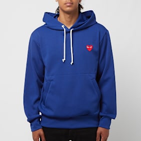 Comme des Garcons Play PlayRed Heart Hooded Sweatshirt blue