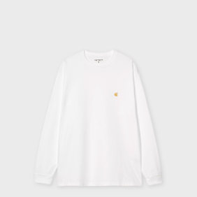 Carhartt WIP Longsleeve Chase T-Shirt Weiss