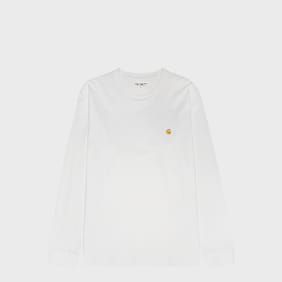 Carhartt WIP Longsleeve Chase T-Shirt white