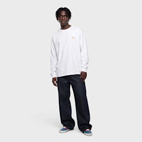 Carhartt WIP Longsleeve Chase T-Shirt Weiss