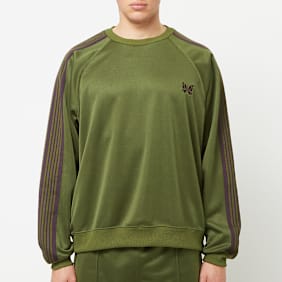 Needles Track Crew Neck Shirt - Poly Smooth groen